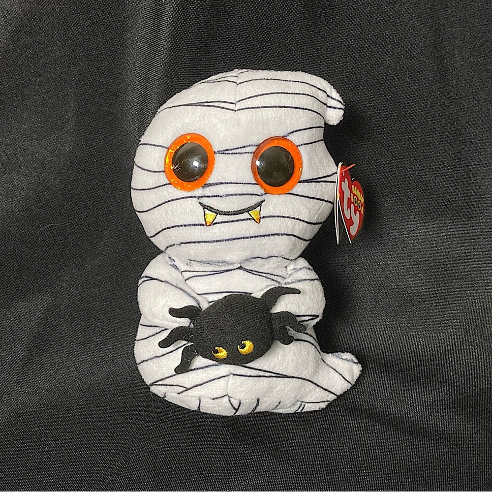 ⭐️ Ty Ooooky The Mummy And His Pet Spider Halloween Beanie Boo